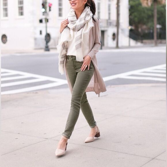 $275 RAG & BONE Olive Green Skinny Jeans Boho Western Festival Slim Designer 28 - Picture 12 of 12